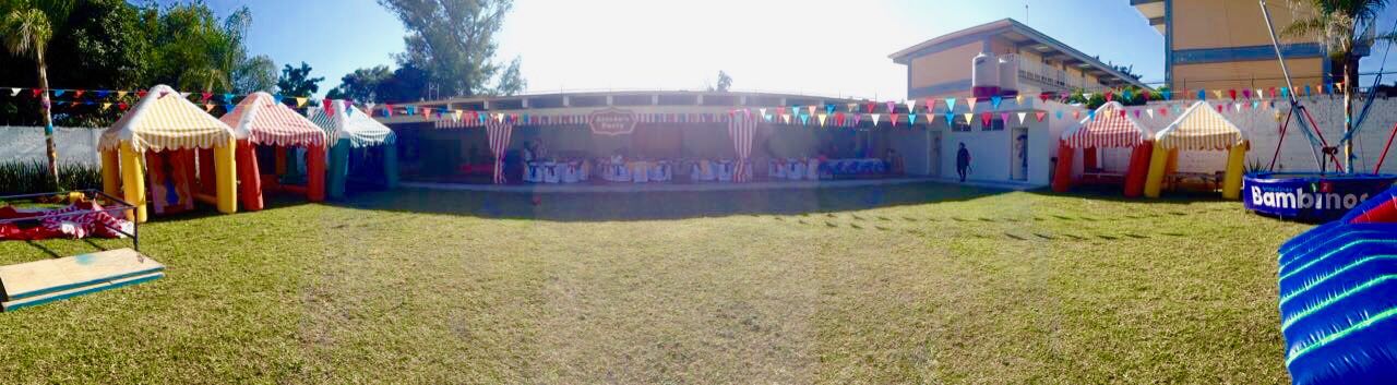 Decoración rosa para fiesta infantil